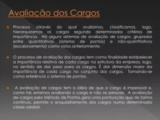 avalia o dos cargos