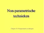 Nonparametric Techniques for Statistical Analysis - slide 1