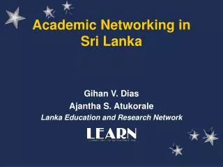 Academic Networking in Sri Lanka