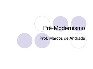 pr modernismo