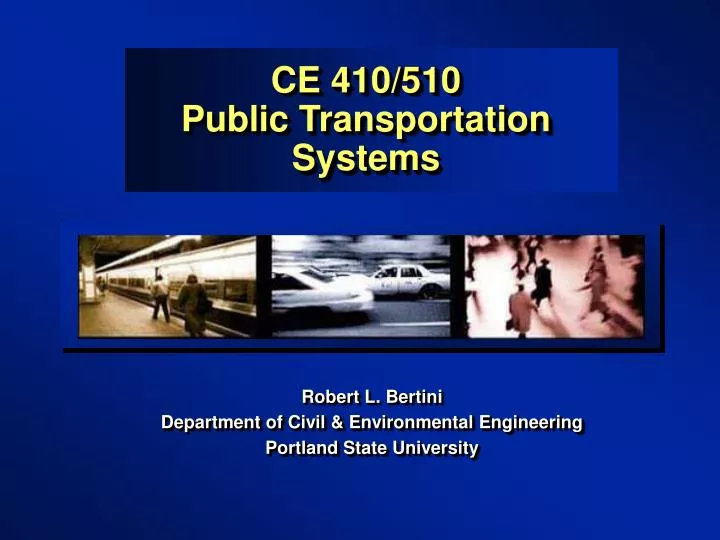 ce 410 510 public transportation systems