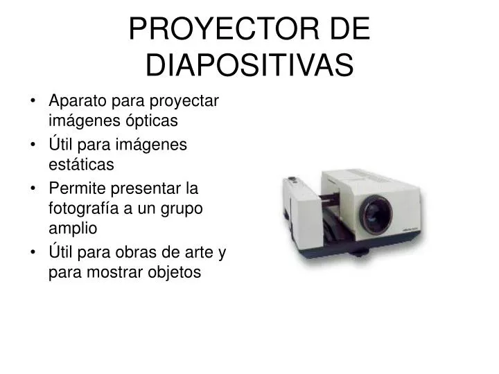 proyector de diapositivas