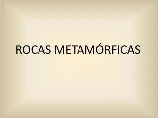 rocas metam rficas