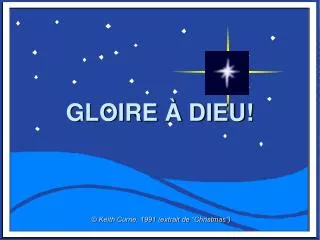 gloire dieu