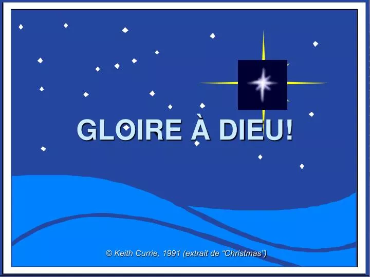 gloire dieu