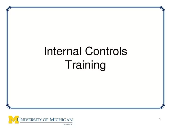 internal controls training