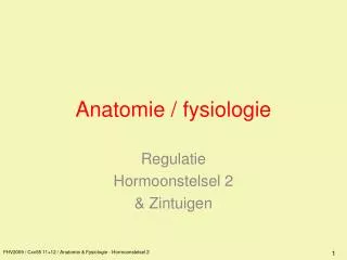 anatomie fysiologie