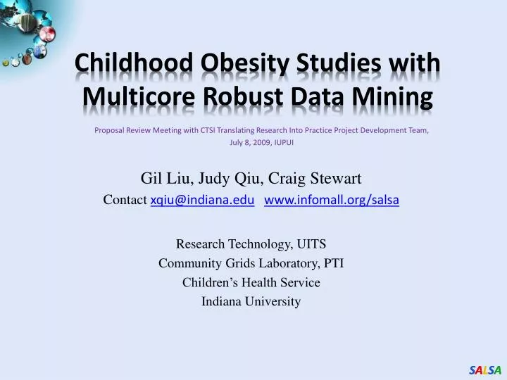 childhood obesity studies with multicore robust data mining