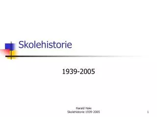 skolehistorie