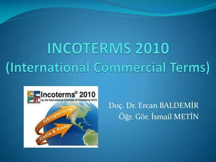 incoterms 2010 international commercial terms