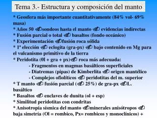 tema 3 estructura y composici n del manto