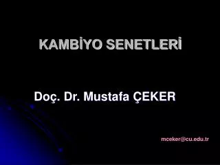 kamb yo senetler