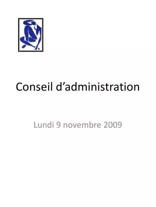 conseil d administration