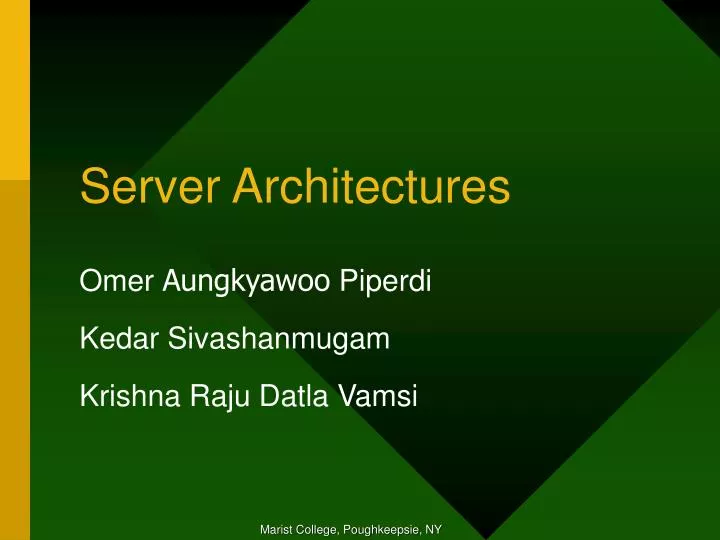server architectures