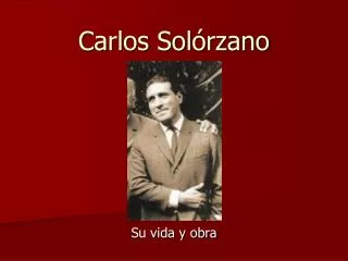 carlos sol rzano
