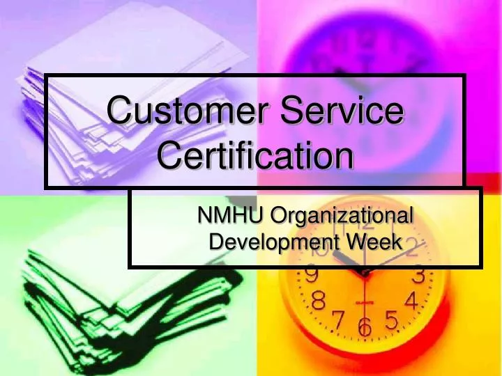 customer service certification