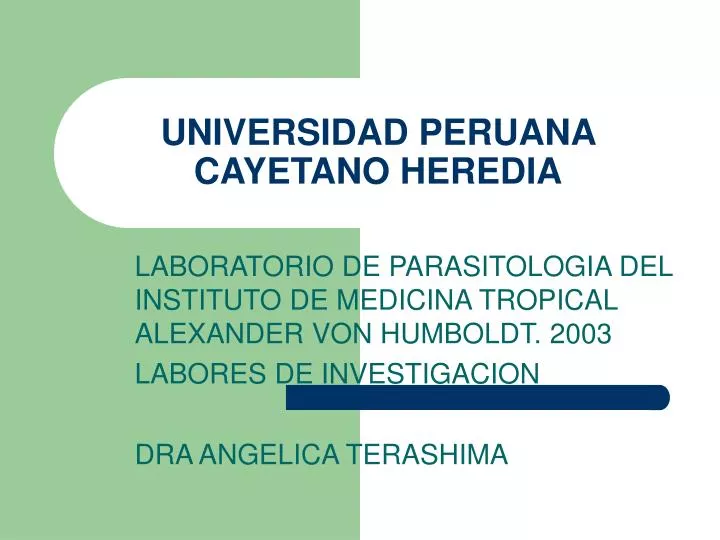 universidad peruana cayetano heredia