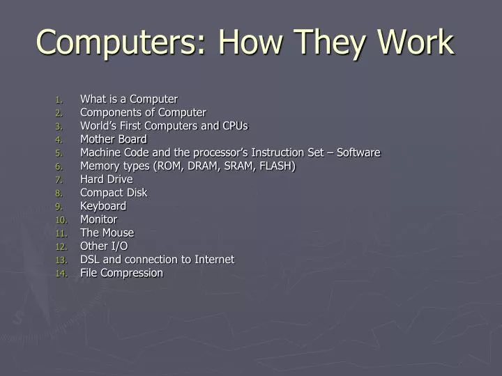 computers how they work
