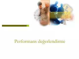 performans de erlendirme
