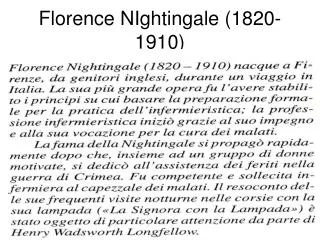 PPT - Florence Nightingale (1820-1910) PowerPoint Presentation, Free ...