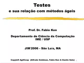 testes e sua rela o com m todos geis