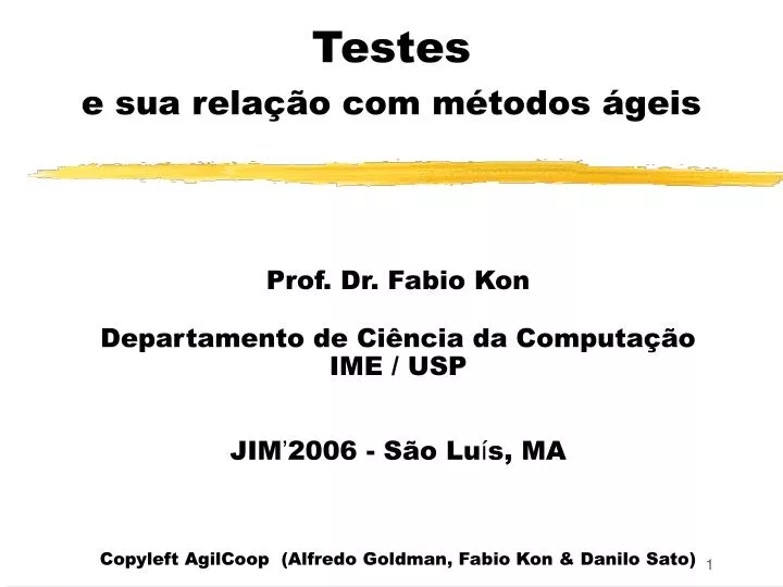 testes e sua rela o com m todos geis