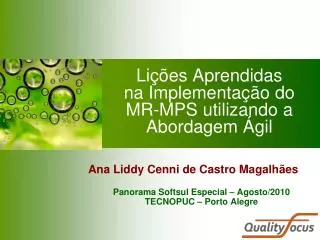 li es aprendidas na implementa o do mr mps utilizando a abordagem gil