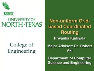 Non-uniform Grid-based Coordinated Routing