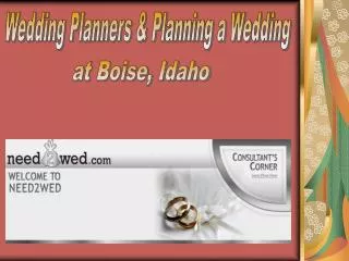 Planning a Wedding Boise