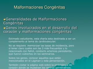 malformaciones cong nitas
