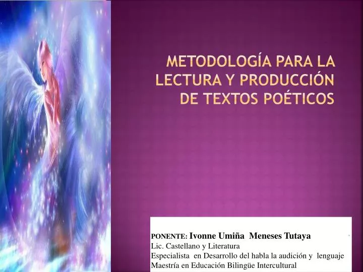 metodolog a para la lectura y producci n de textos po ticos