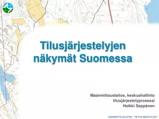 tilusj rjestelyjen n kym t suomessa