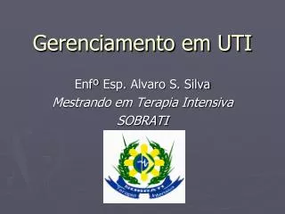 gerenciamento em uti