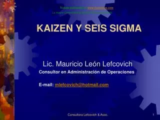 kaizen y seis sigma