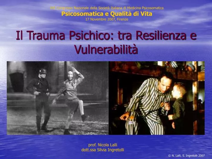 il trauma psichico tra resilienza e vulnerabilit