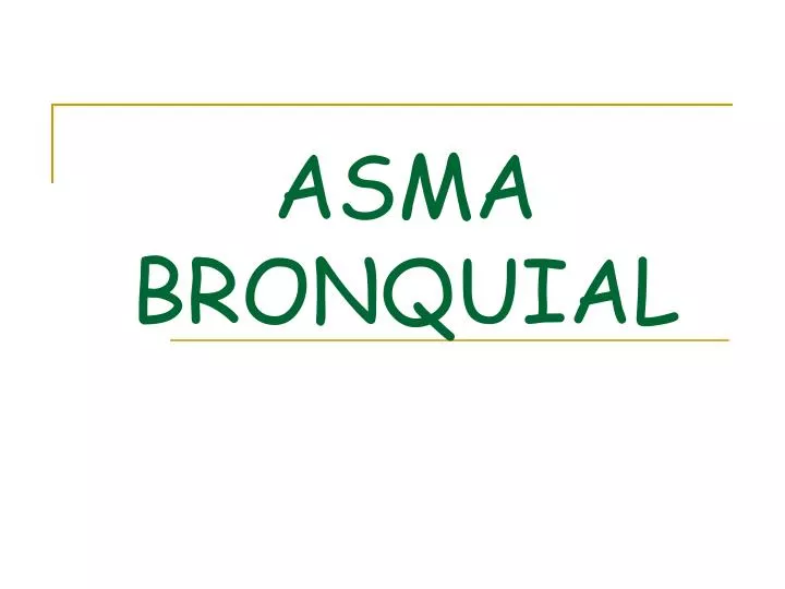 asma bronquial