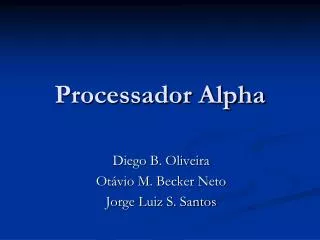 Processador Alpha