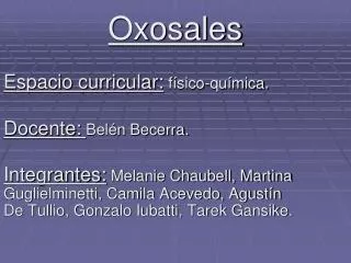 oxosales