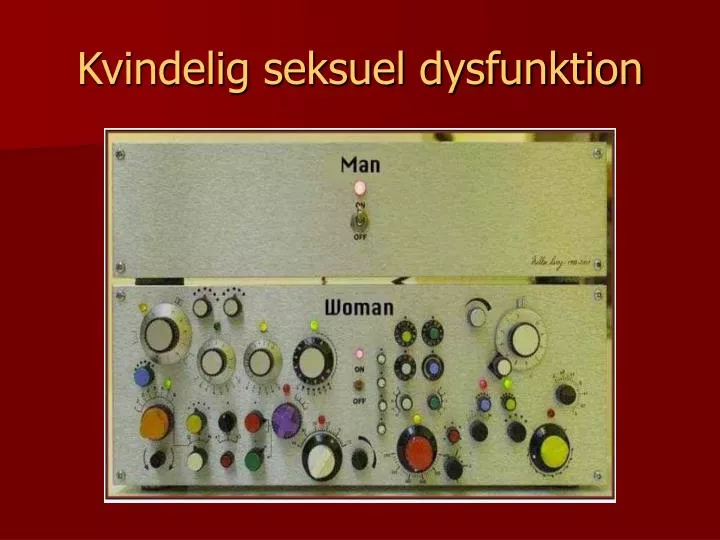 kvindelig seksuel dysfunktion