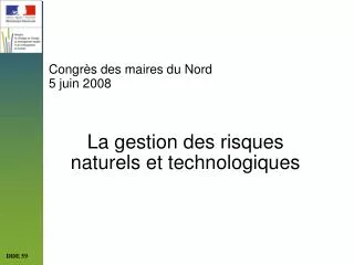 Congrès des maires du Nord 5 juin 2008