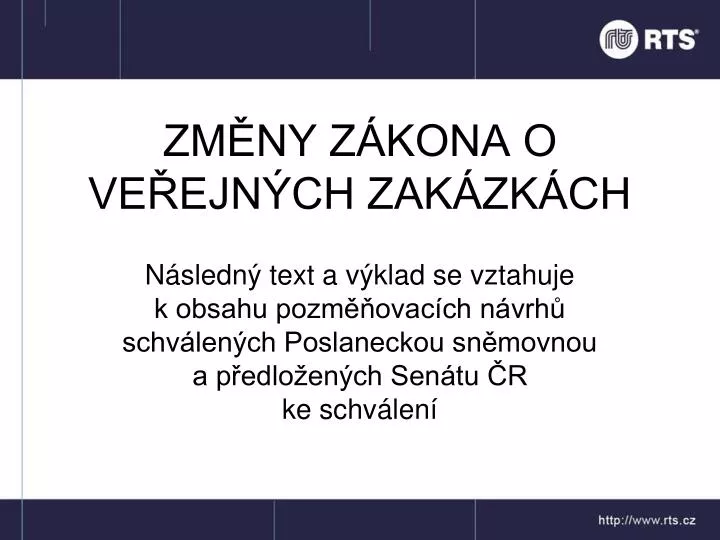 zm ny z kona o ve ejn ch zak zk ch