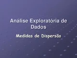 an lise explorat ria de dados