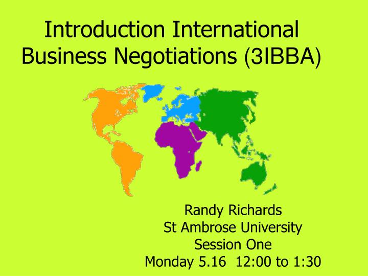 introduction international business negotiations 3ibba