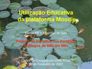 Utilização Educativa da plataforma Moodle