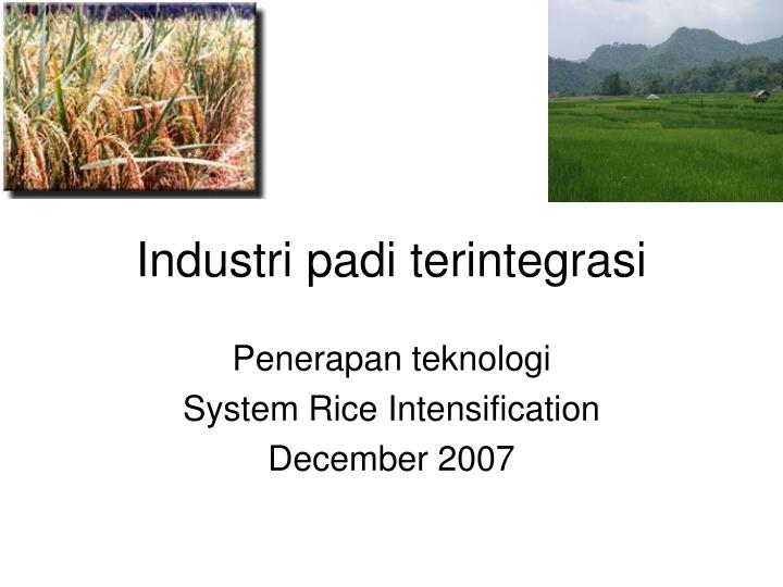 industri padi terintegrasi