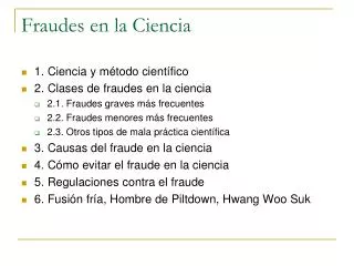 fraudes en la ciencia