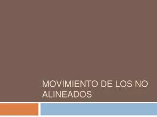 movimiento de los no alineados