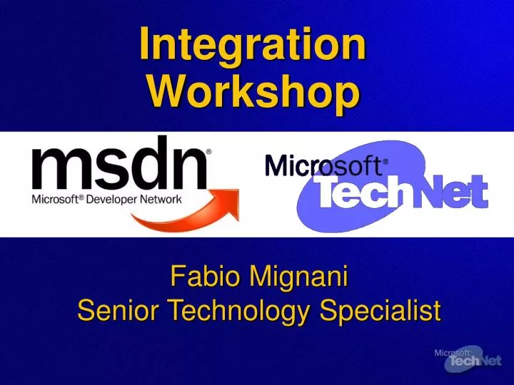 integration workshop