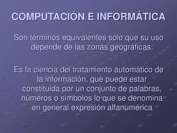 computaci n e inform tica