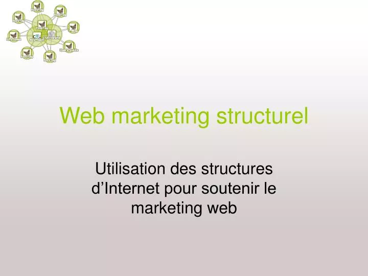 web marketing structurel
